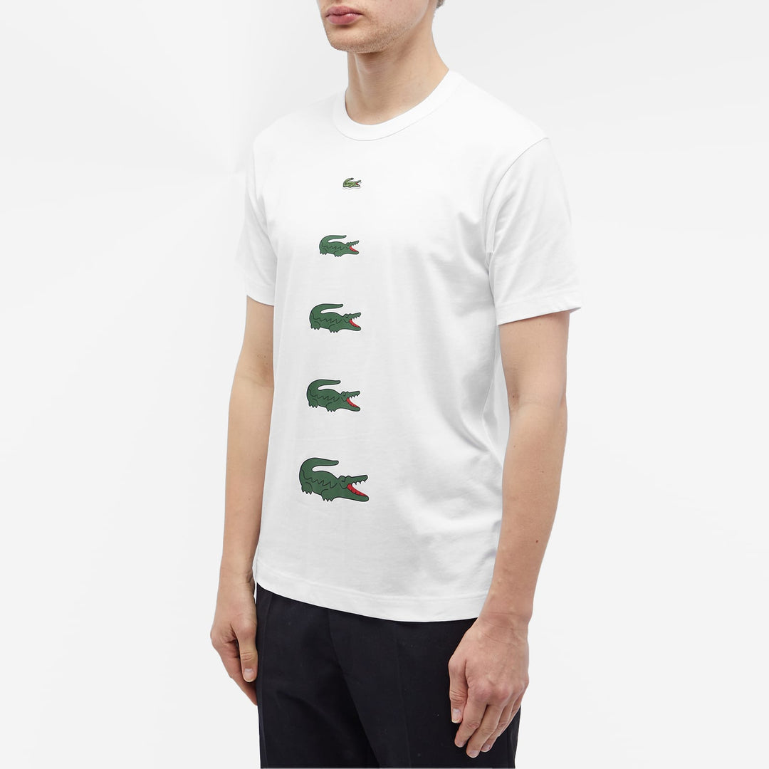 Comme des Garçons SHIRT x Lacoste Multi Croc T-Shirt - White