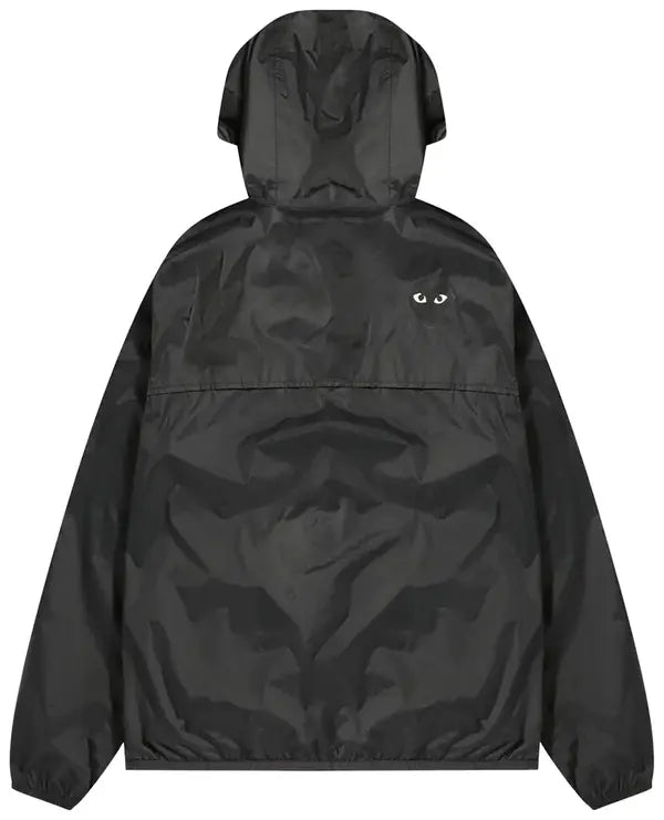 COMME DES GARCONS PLAY K-Way Emblem Full Zip Hoodie - Black - AZ-J507-051-1