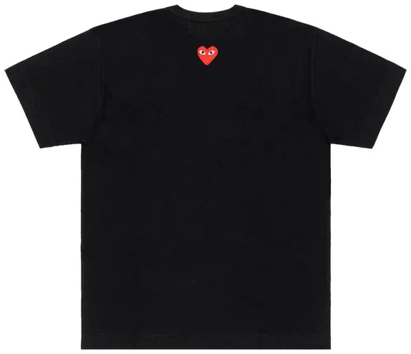 COMME DES GARCONS PLAY Heart Back Emblem T-Shirt - Black - AX-T340-051-1