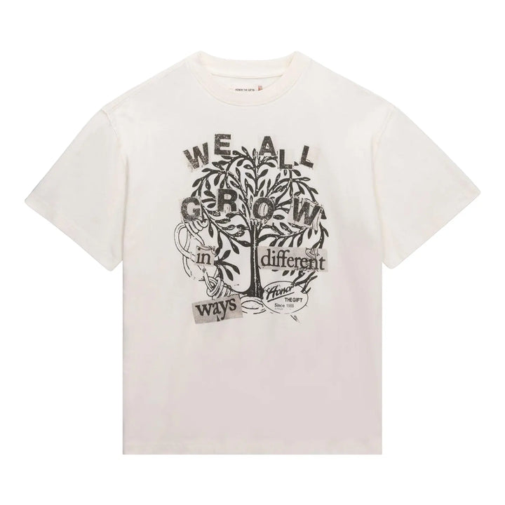 Honor The Gift WE ALL GROW TEE White