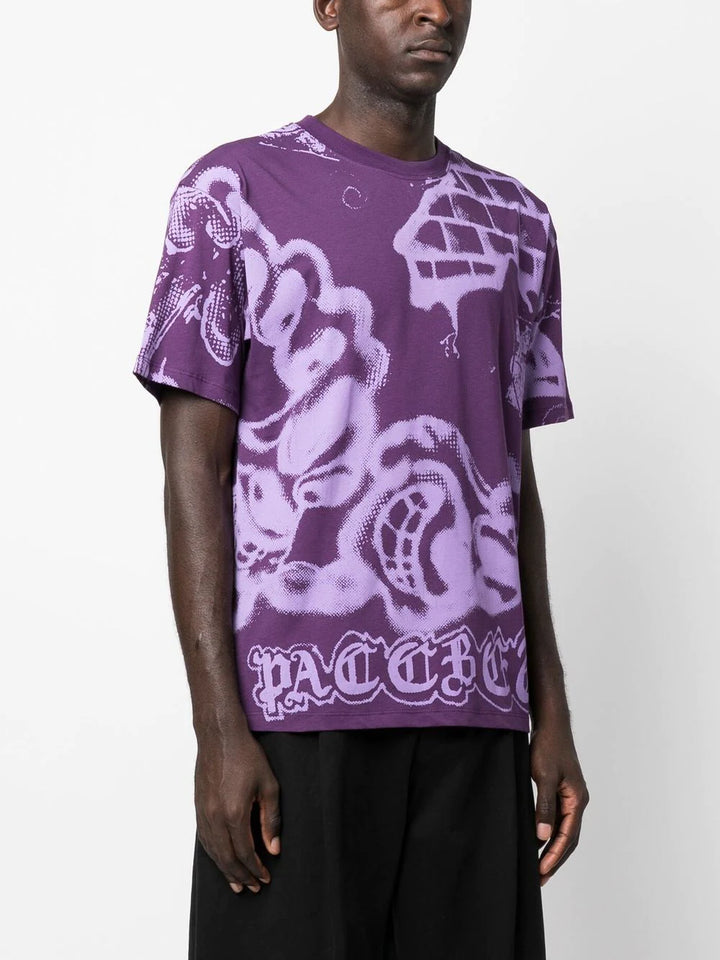 Rassvet Men Spray T-Shirt Knit - Purple