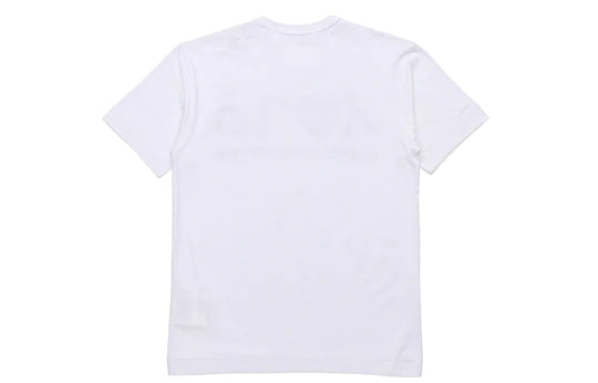 COMME DES GARCONS PLAY Inverted Text T-Shirt - White - AZ-T068-051-1