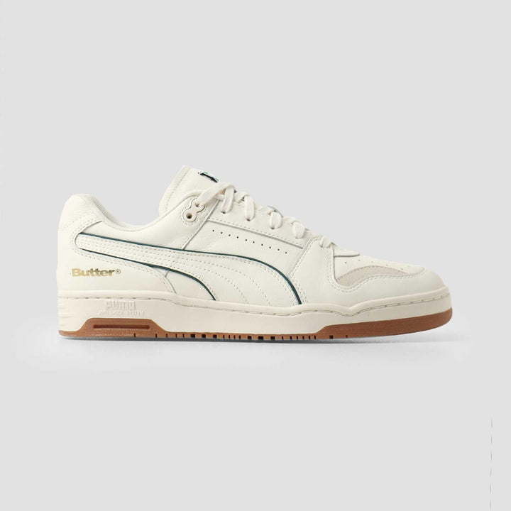 PUMA Slipstream Lo Butter Goods Mens Sneakers - Whisper White/Cadmium Green