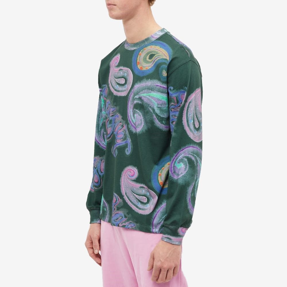Rassvet Men LS Paisley T-Shirt Knit - Dark Green