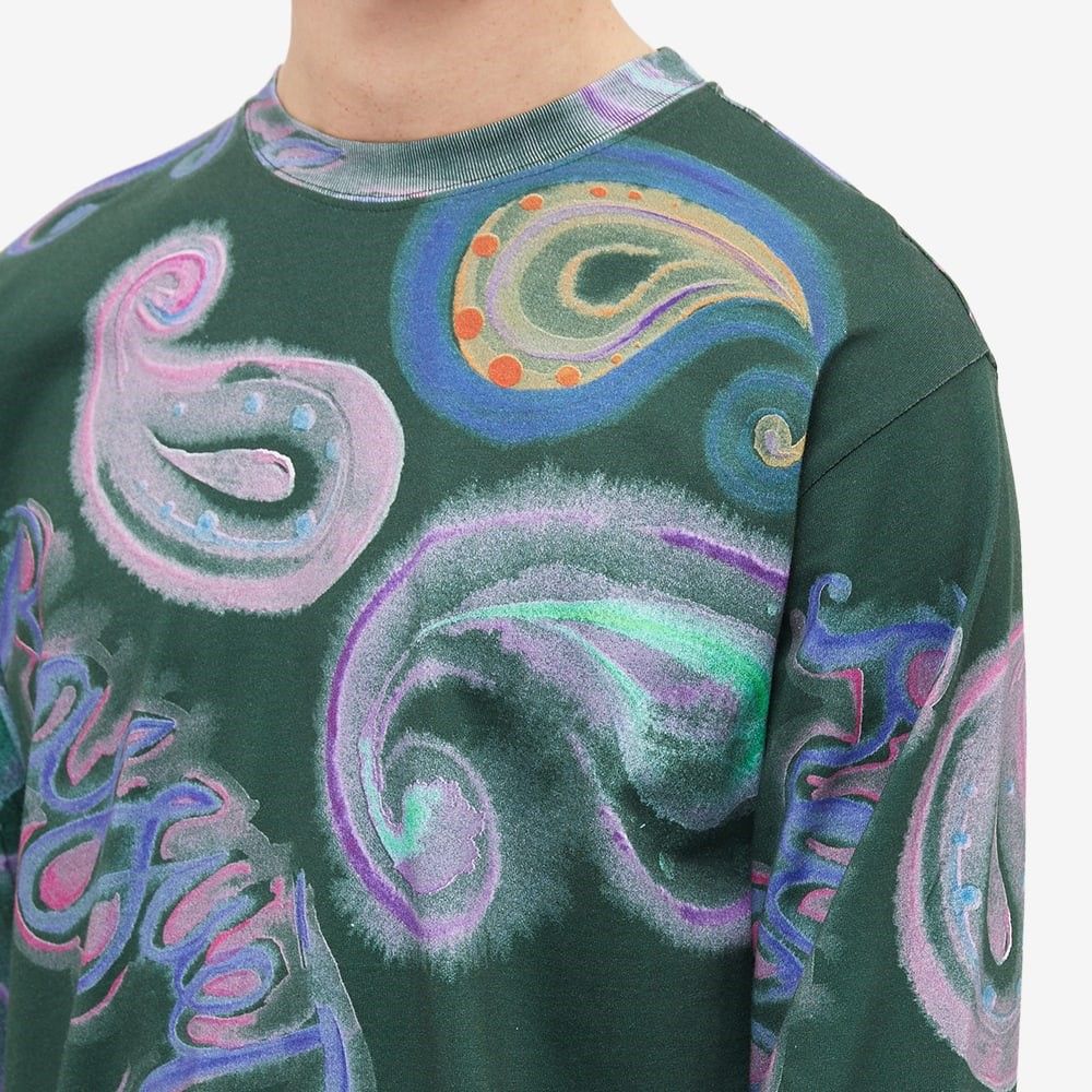 Rassvet Men LS Paisley T-Shirt Knit - Dark Green