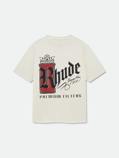Rhude Fumar 91 Tee - Vintage White / Black / Red 3160