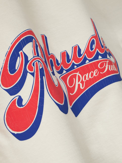 Rhude Pit Stop Tee - Vintage White/ Red / Blue 6188