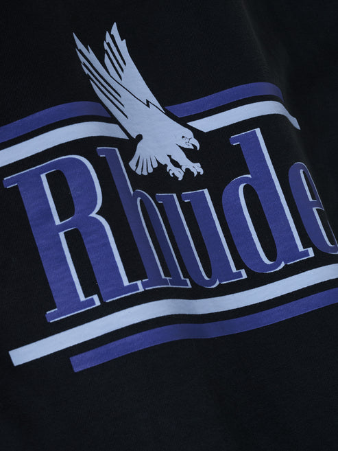Rhude Pit Stop Tee - Vintage Black/ Red / Blue 6187