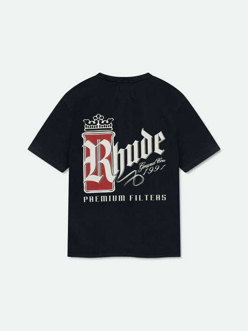 Rhude Fumar 91 Tee - Vintage Black / White / Red 3159