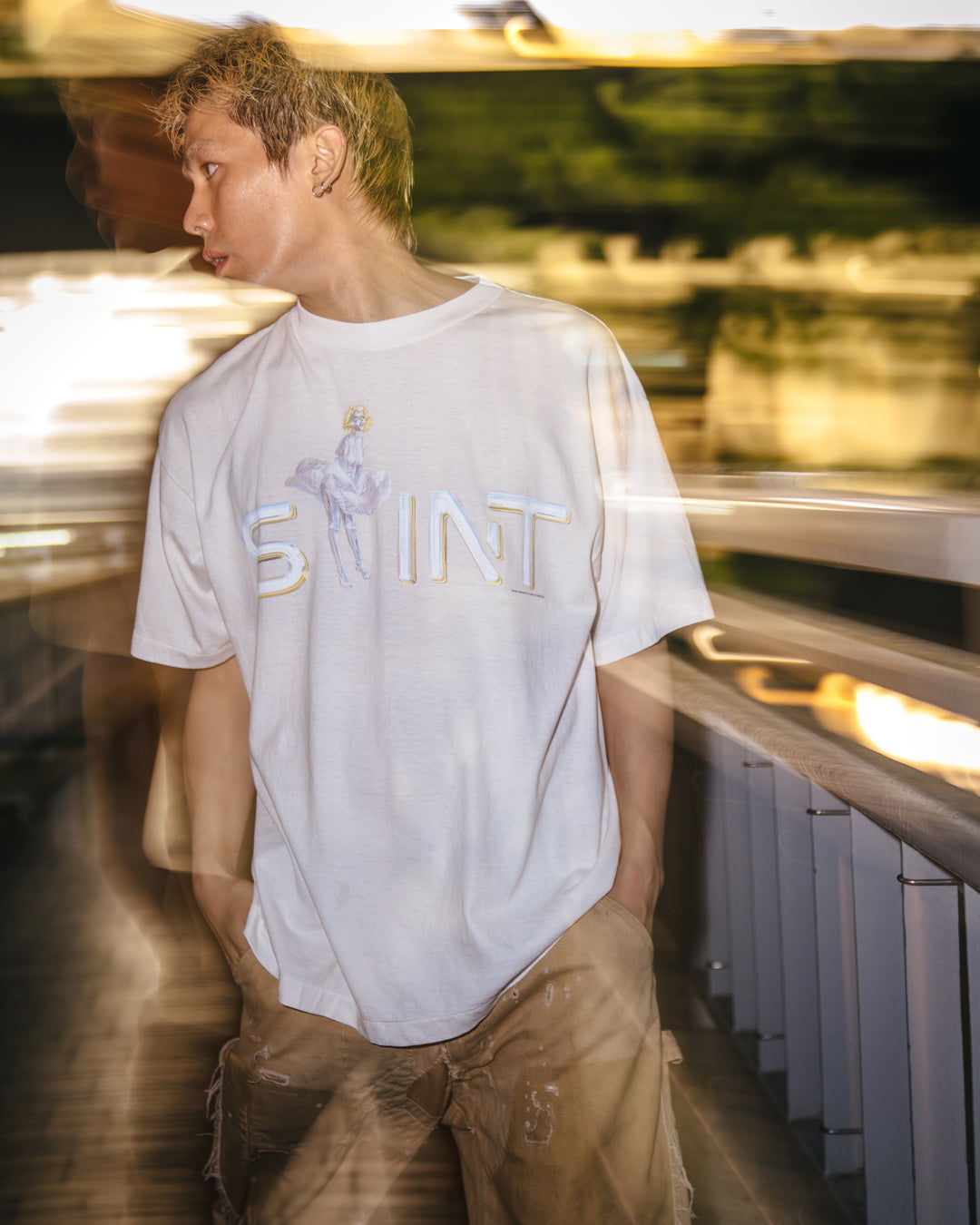 Saint Micheal X SORAYAMA Lovers SS Tee - White