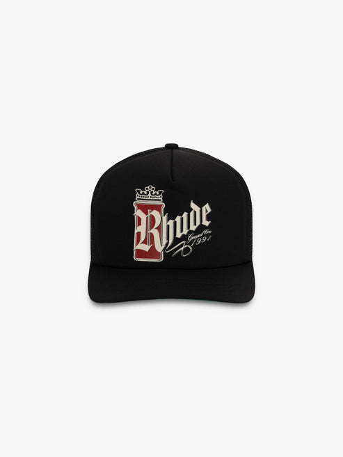 Rhude Fumar 91 Trucker Hat - Black / White / Red 3172