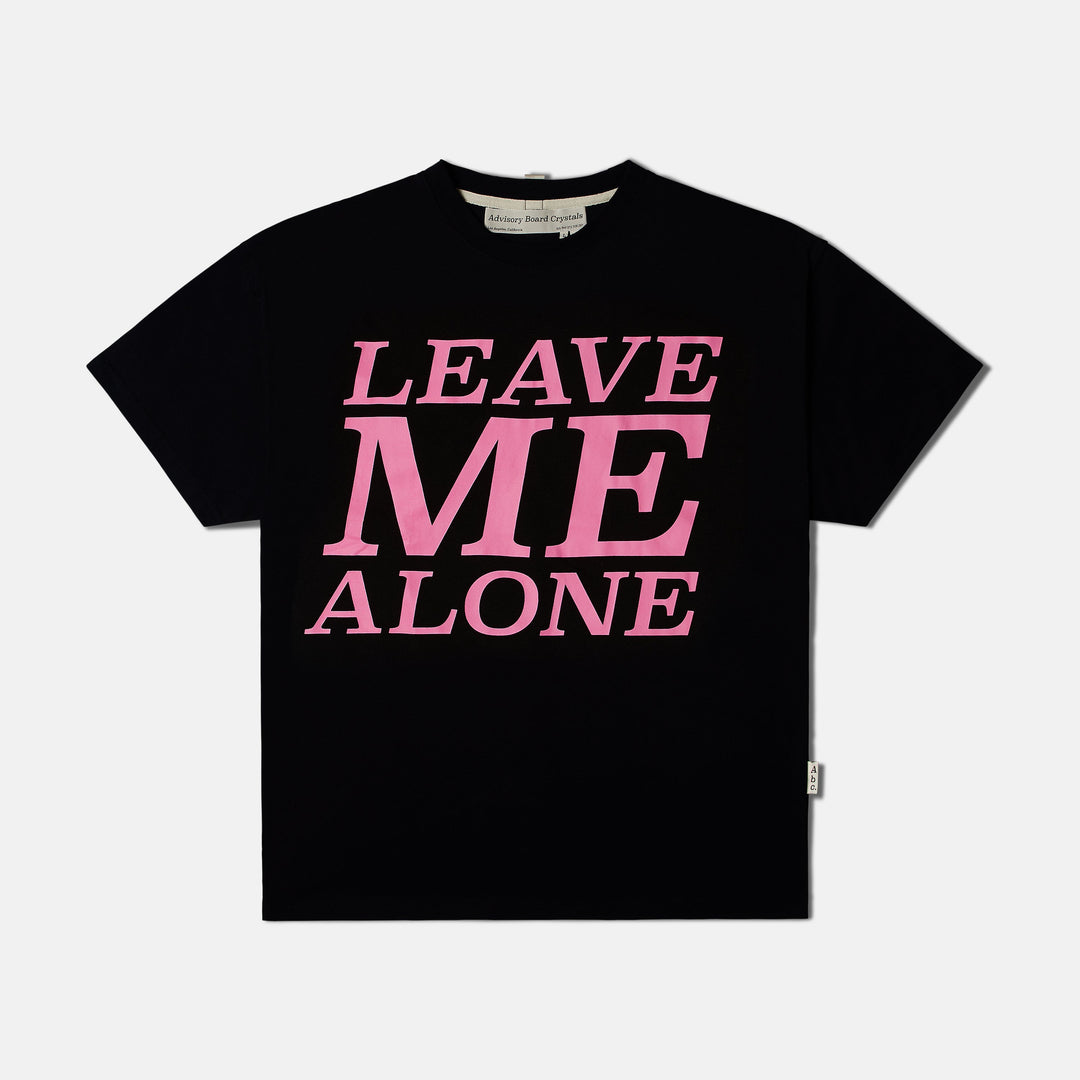 Abc. Leave Me Alone Short Sleeve Tee - Black