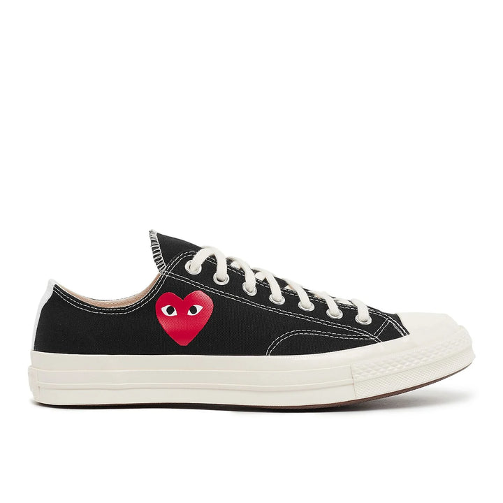 Comme des Garçons PLAY Small Red Heart Chuck Taylor All Star '70 Low Sneakers - Black - AZ-K128-001-1