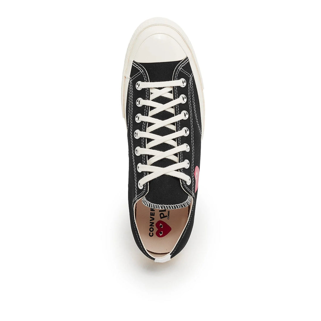 Comme des Garçons PLAY Small Red Heart Chuck Taylor All Star '70 Low Sneakers - Black - AZ-K128-001-1