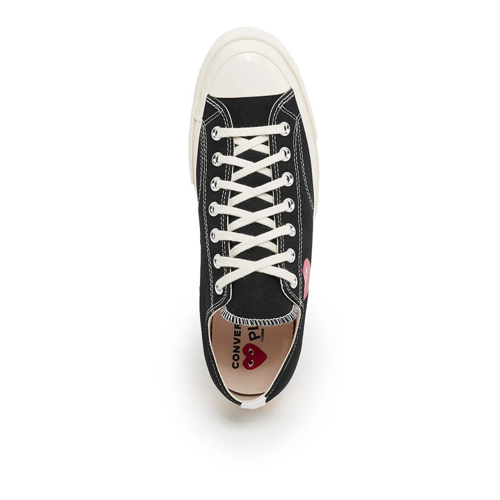 Comme des Garçons PLAY Small Red Heart Chuck Taylor All Star '70 Low Sneakers - Black - AZ-K128-001-1