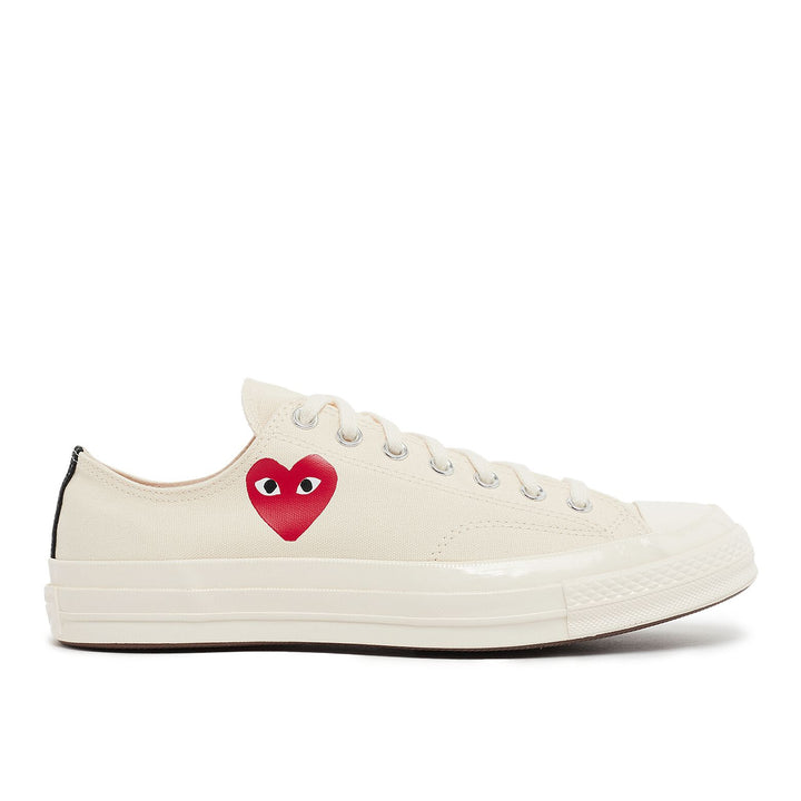 Comme des Garçons PLAY Small Red Heart Chuck Taylor All Star '70 Low Sneakers - Beige - AZ-K128-001-2