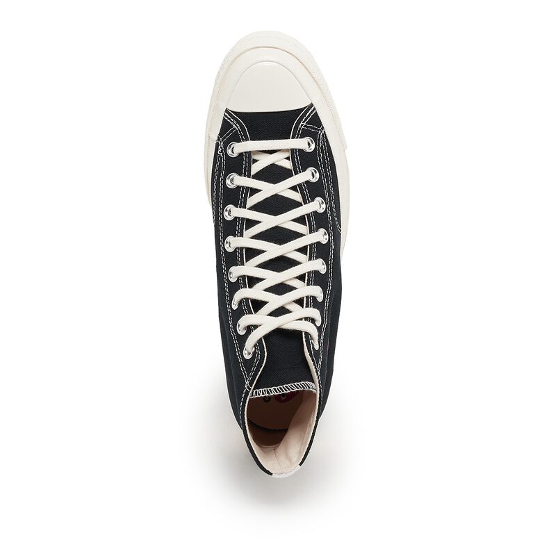 Comme des Garçons PLAY Small Red Heart Chuck Taylor All Star '70 High Sneakers - Black - AZ-K129-001-1
