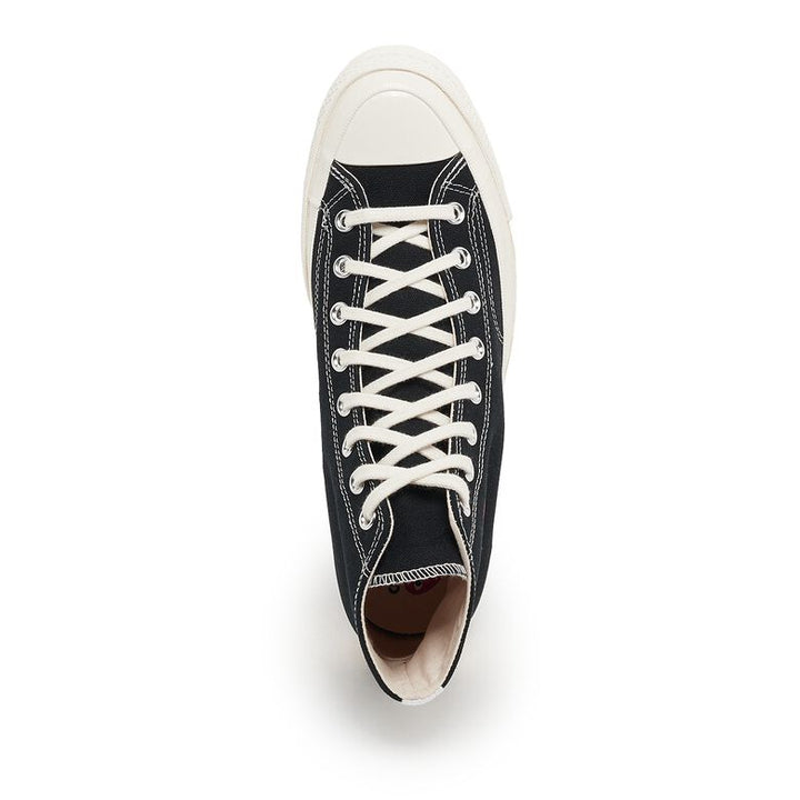Comme des Garçons PLAY Small Red Heart Chuck Taylor All Star '70 High Sneakers - Black - AZ-K129-001-1
