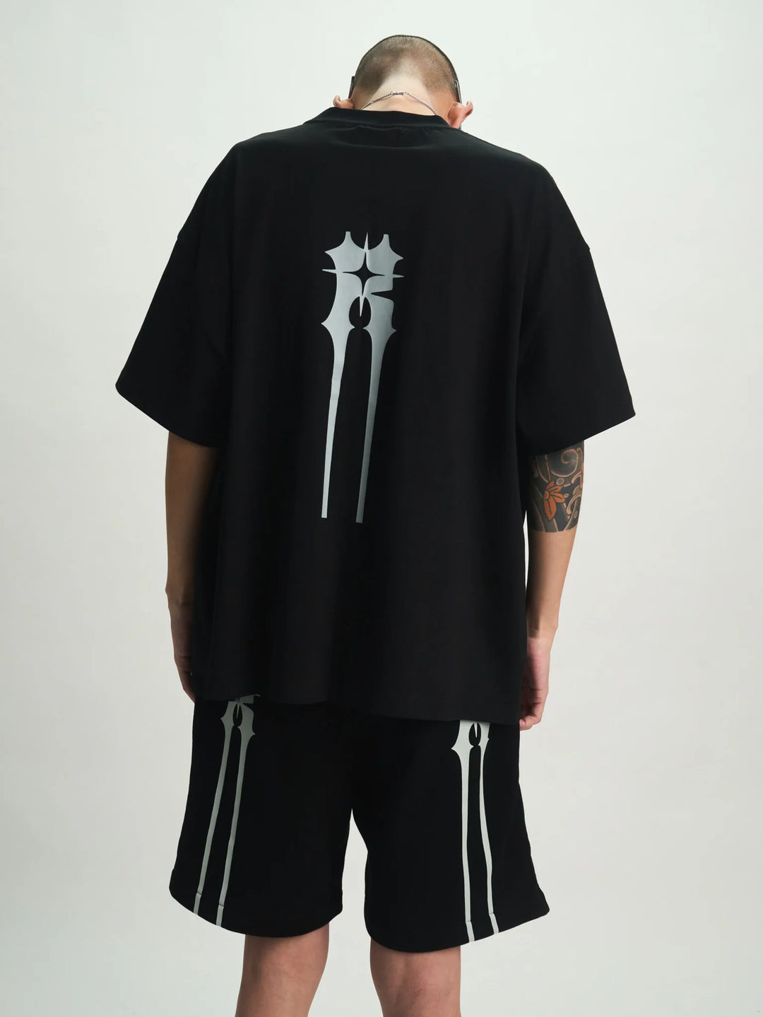 RTA Bastien Pocket Tee - Black Spiked R