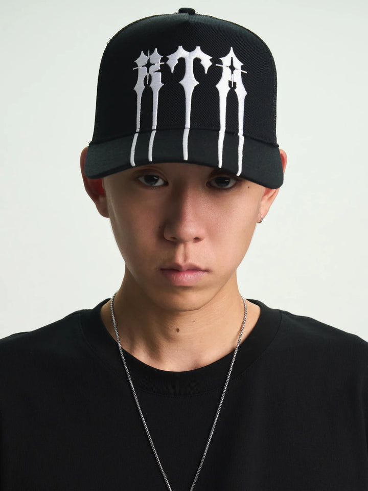 RTA Gideon Trucker Hat - Black Spiked