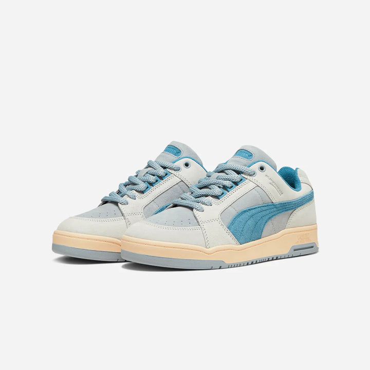 PUMA Slipstream LO Texture Sneakers - Cool Mid Gray-Sedate Gray-Chestnut Brown