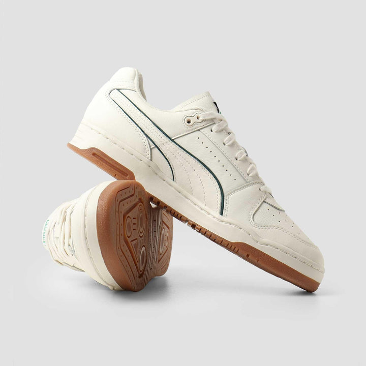 PUMA Slipstream Lo Butter Goods Mens Sneakers - Whisper White/Cadmium Green