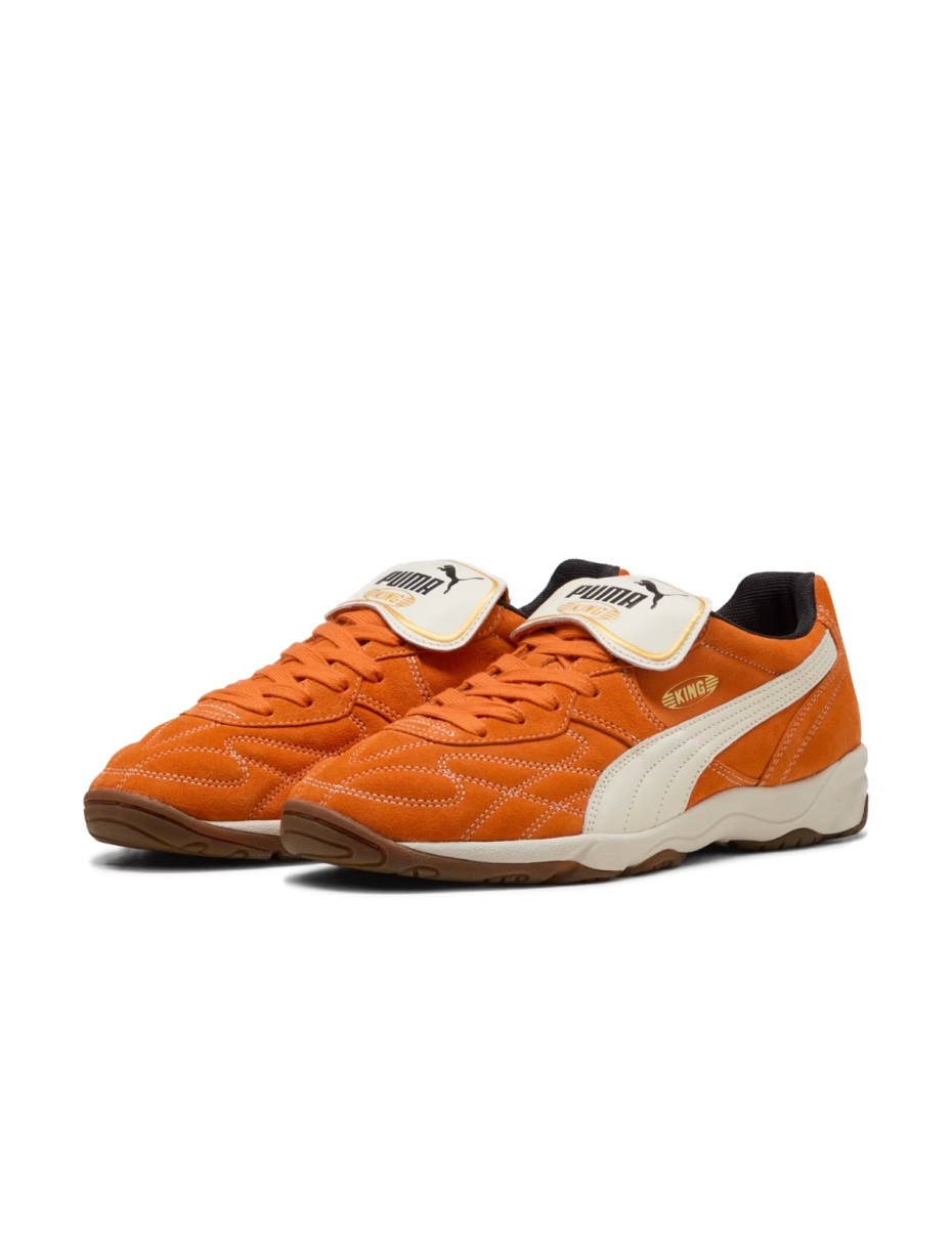PUMA King Indoor Royalty Sneakers - Maple Syrup-Frosted Ivory