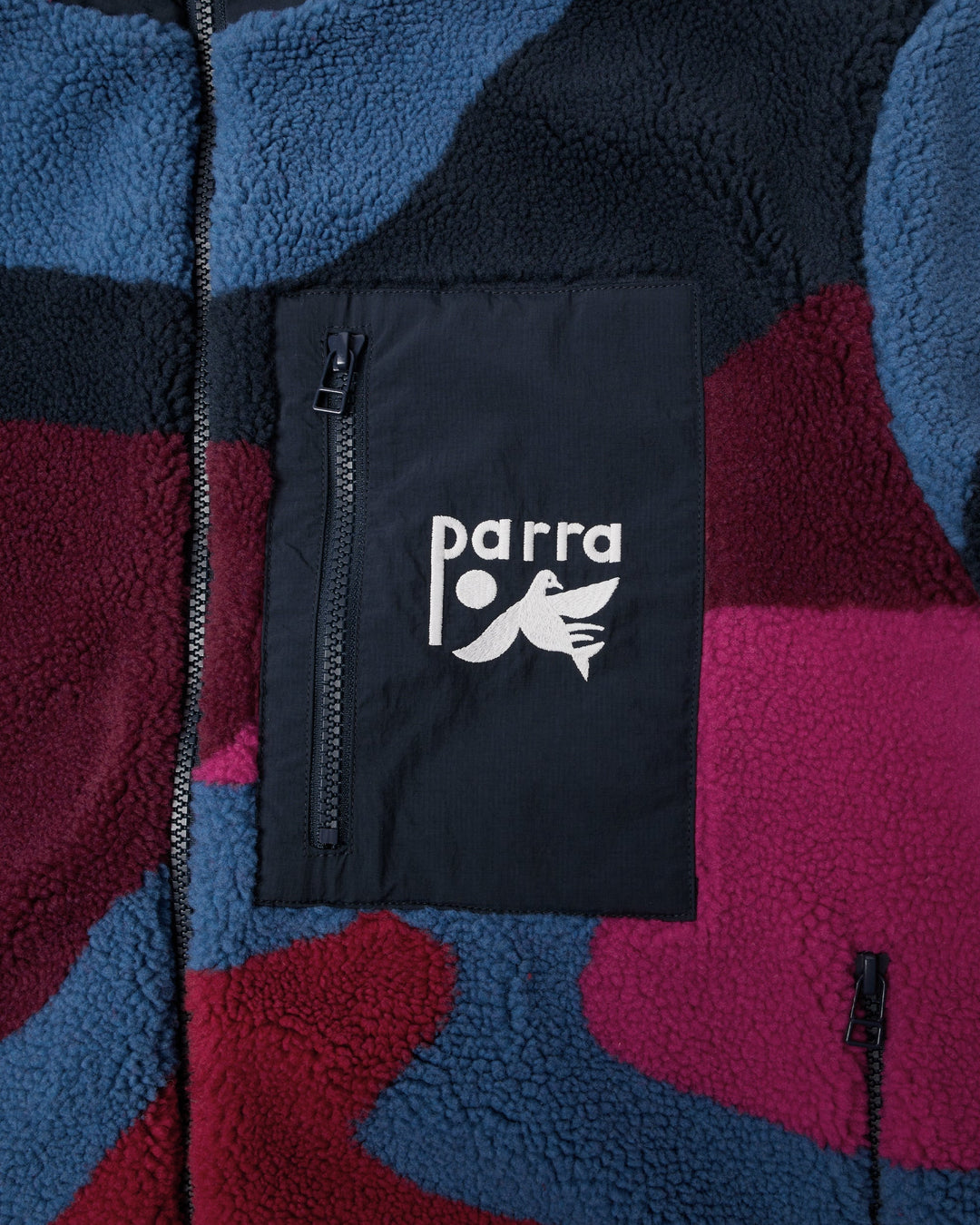 By Parra Full Ftp Booster Polar Fleece Jacket - Red