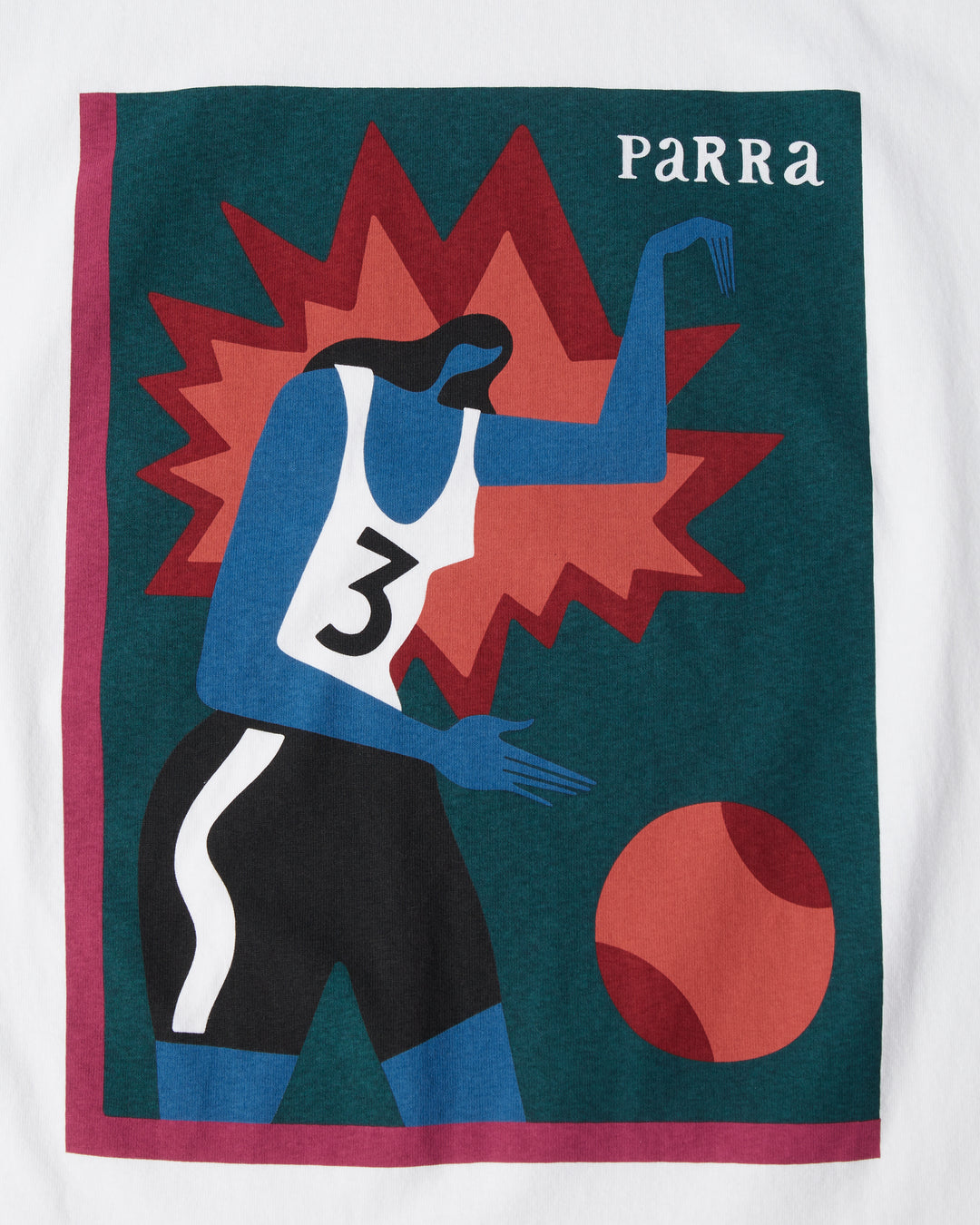 By Parra - Baseketball T-Shirt - White