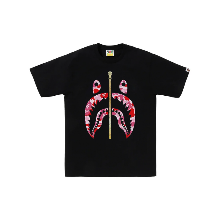 BAPE ABC Camo Milo Shark Tee - Black Green