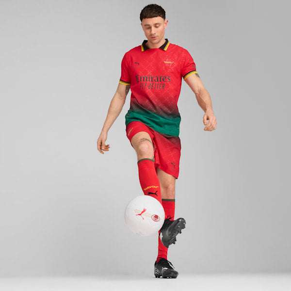 PUMA x CHRISTIAN PULISIC AC MILAN x OFF-WHITE Authentic Men's Soccer Jersey - For All Time Red-PUMA Black