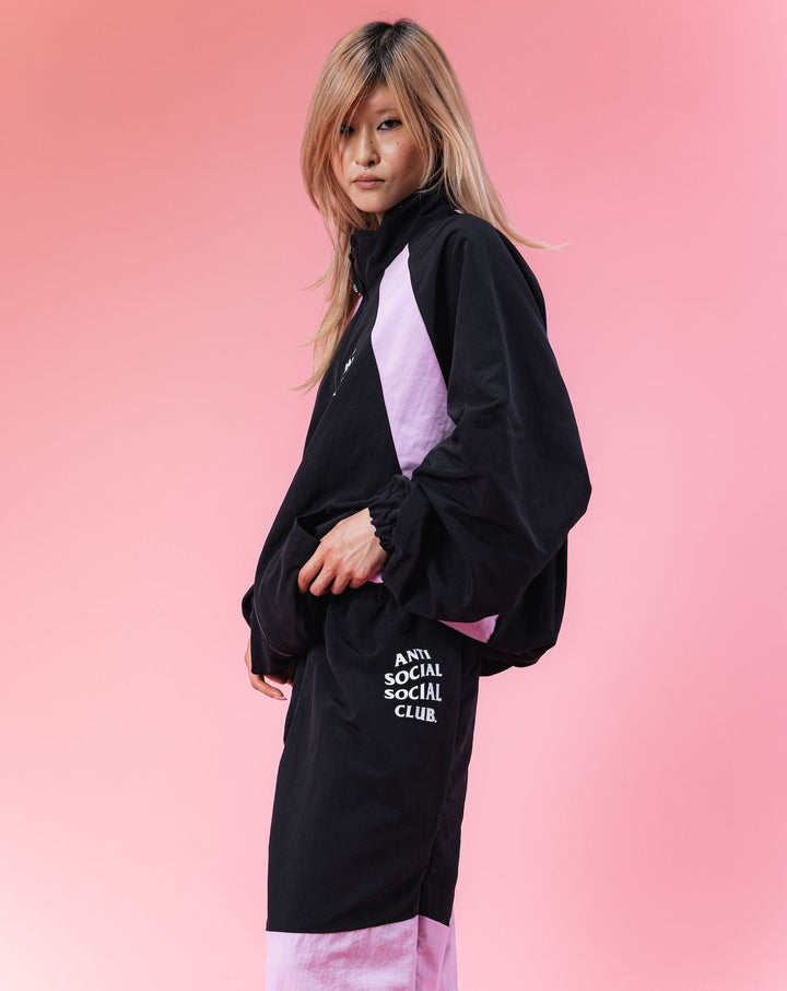 Anti Social Social Club Track Pants Black/Pink