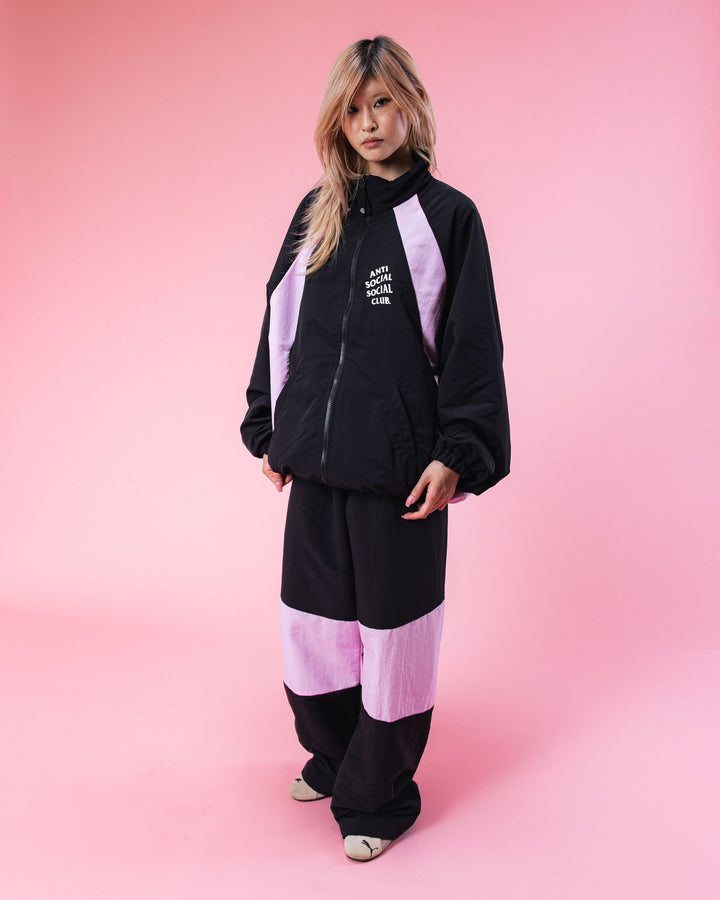 Anti Social Social Club Track Pants Black/Pink