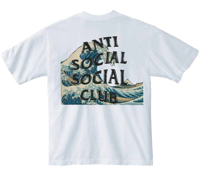 Anti Social Social Club Tonkatsu: The Great Wave Tee - White