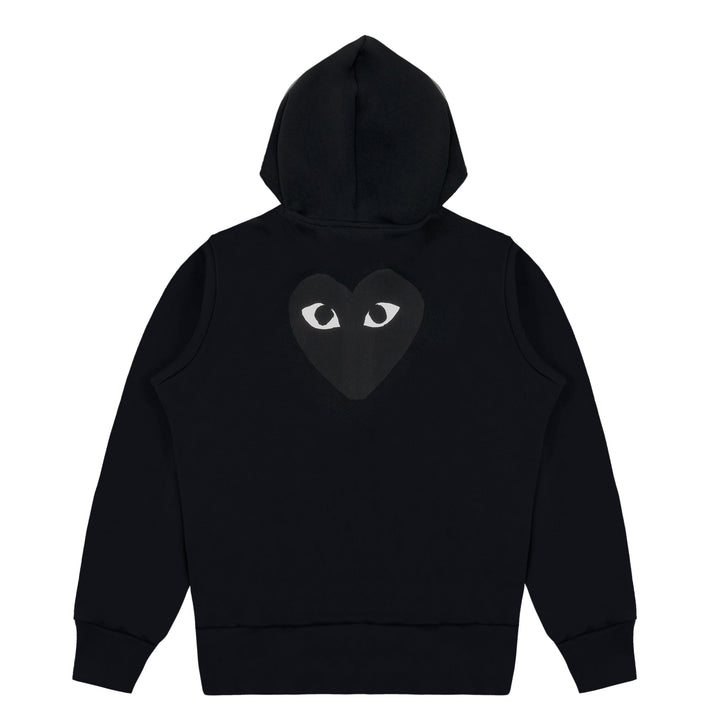 COMME DES GARCONS PLAY Zip Up Hoodie - Black - AZ-T254-051-1