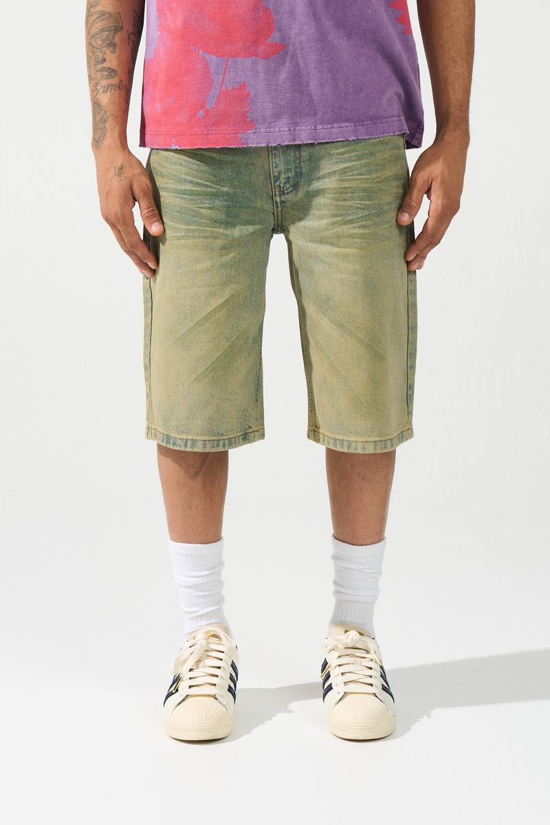 Serenede - CITRINE Denim Shorts Yellow