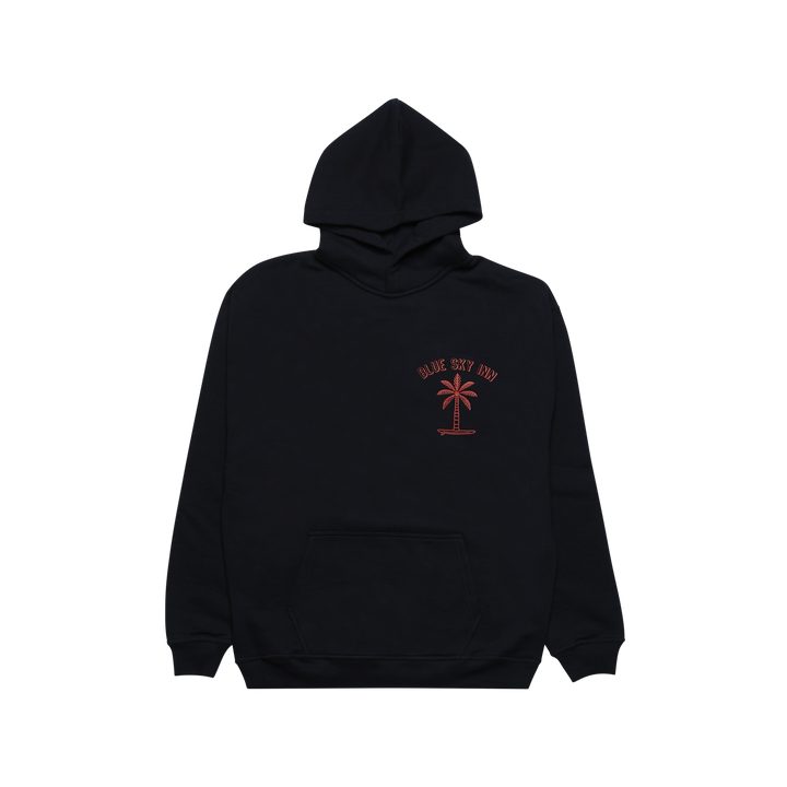Blue Sky Inn Surf Palm Logo Hoodie - Black