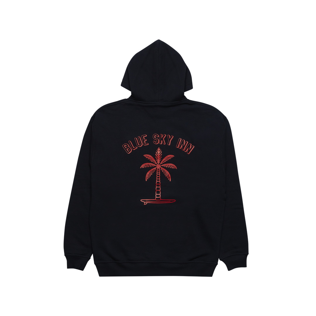 Blue Sky Inn Surf Palm Logo Hoodie - Black