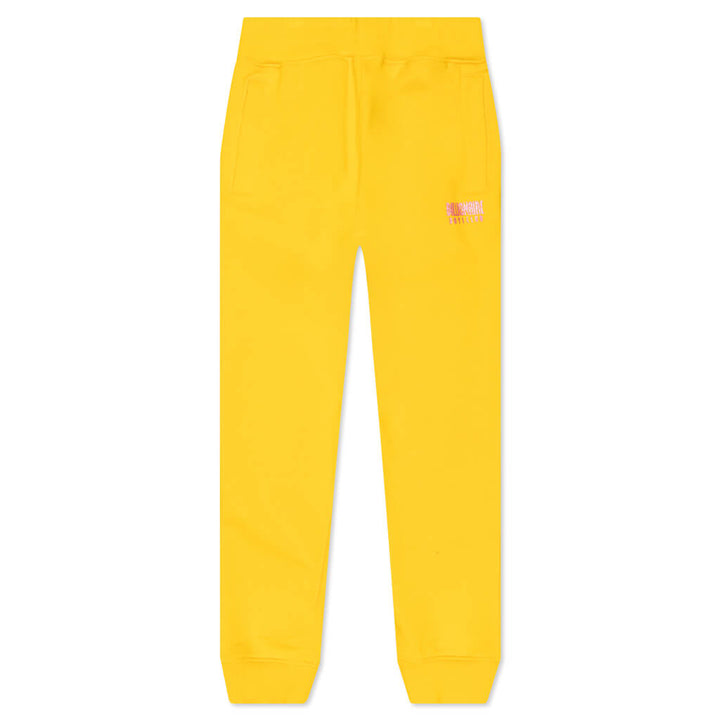Billionaire Boys Club For Children bb straight font jogger - lemon