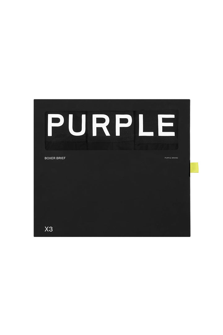 Purple Brand Boxer Briefs - 3 Pack - Black