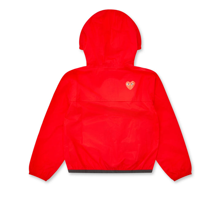 COMME DES GARCONS PLAY For Children Kids K-Way Zip Jacket - Red - AZ-J503-051-2