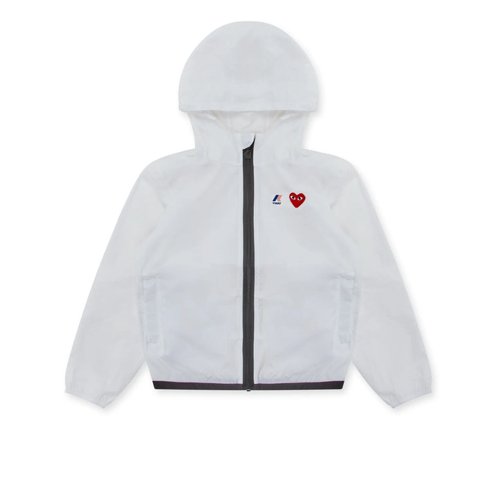 COMME DES GARCONS PLAY For Children Kids K-Way Zip Jacket - White