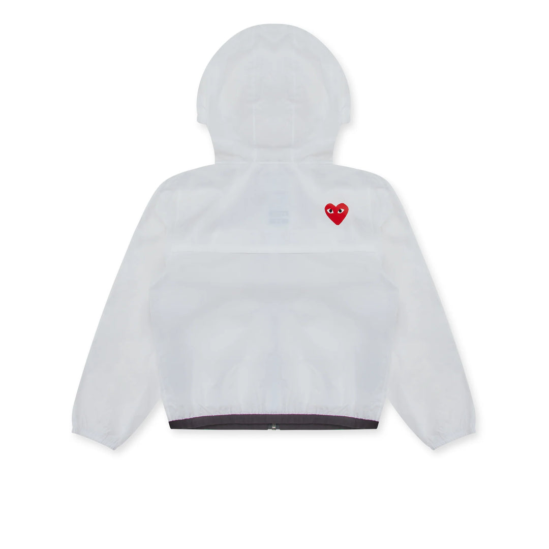 COMME DES GARCONS PLAY For Children Kids K-Way Zip Jacket - White
