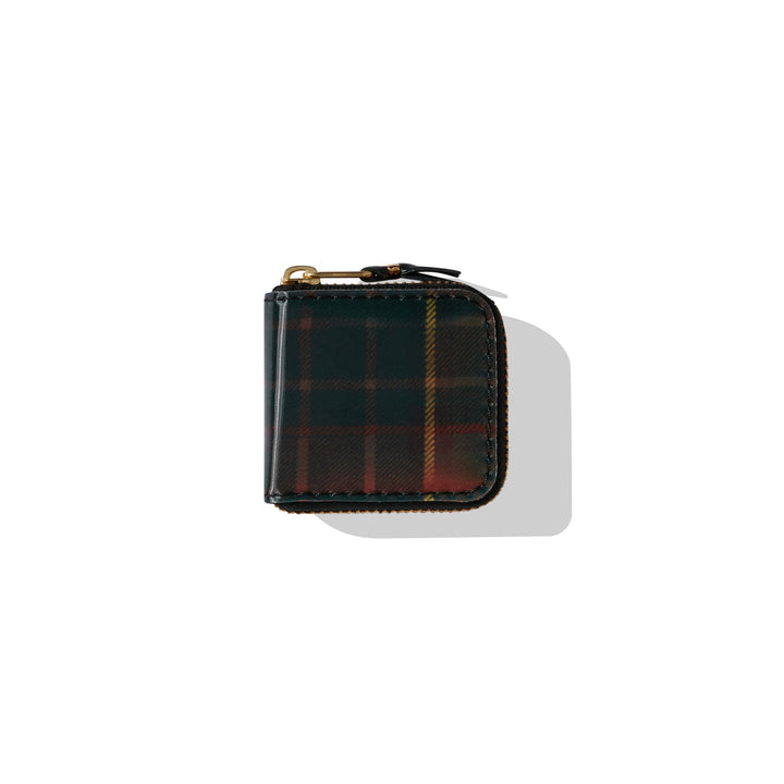 Comme Des Garcons Wallet Lenticular Tartan Micro Wallet - Red/Green