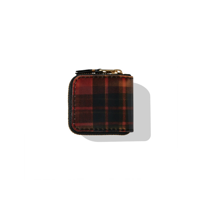 Comme Des Garcons Wallet Lenticular Tartan Micro Wallet - Red/Yellow