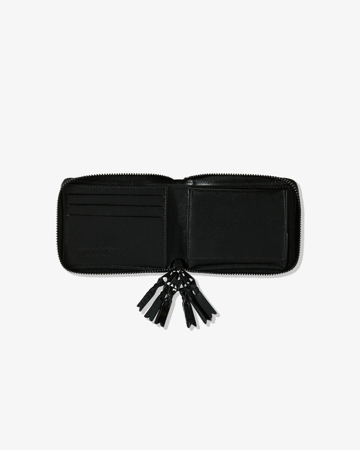 Comme Des Garcons Wallet Zipper Medley Full Zip Around Wallet - Black - SA7100ZM