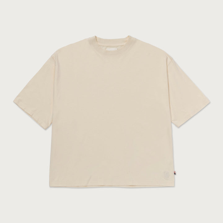 Honor The Gift Crest Logo Box Tee - Cream