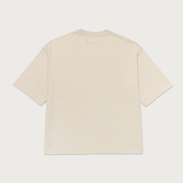 Honor The Gift Crest Logo Box Tee - Cream