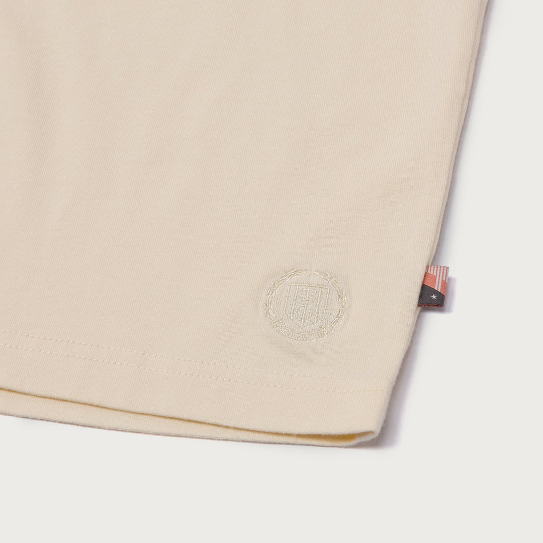 Honor The Gift Crest Logo Box Tee - Cream