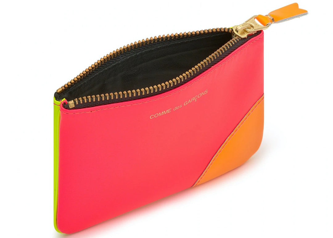 Comme Des Garcons Wallet Super Fluo - Pink/Yellow - SA8100SF